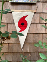Load image into Gallery viewer, Pennant - Beach Flag - Hurricane Surf Flag - Waxed Surf Flags