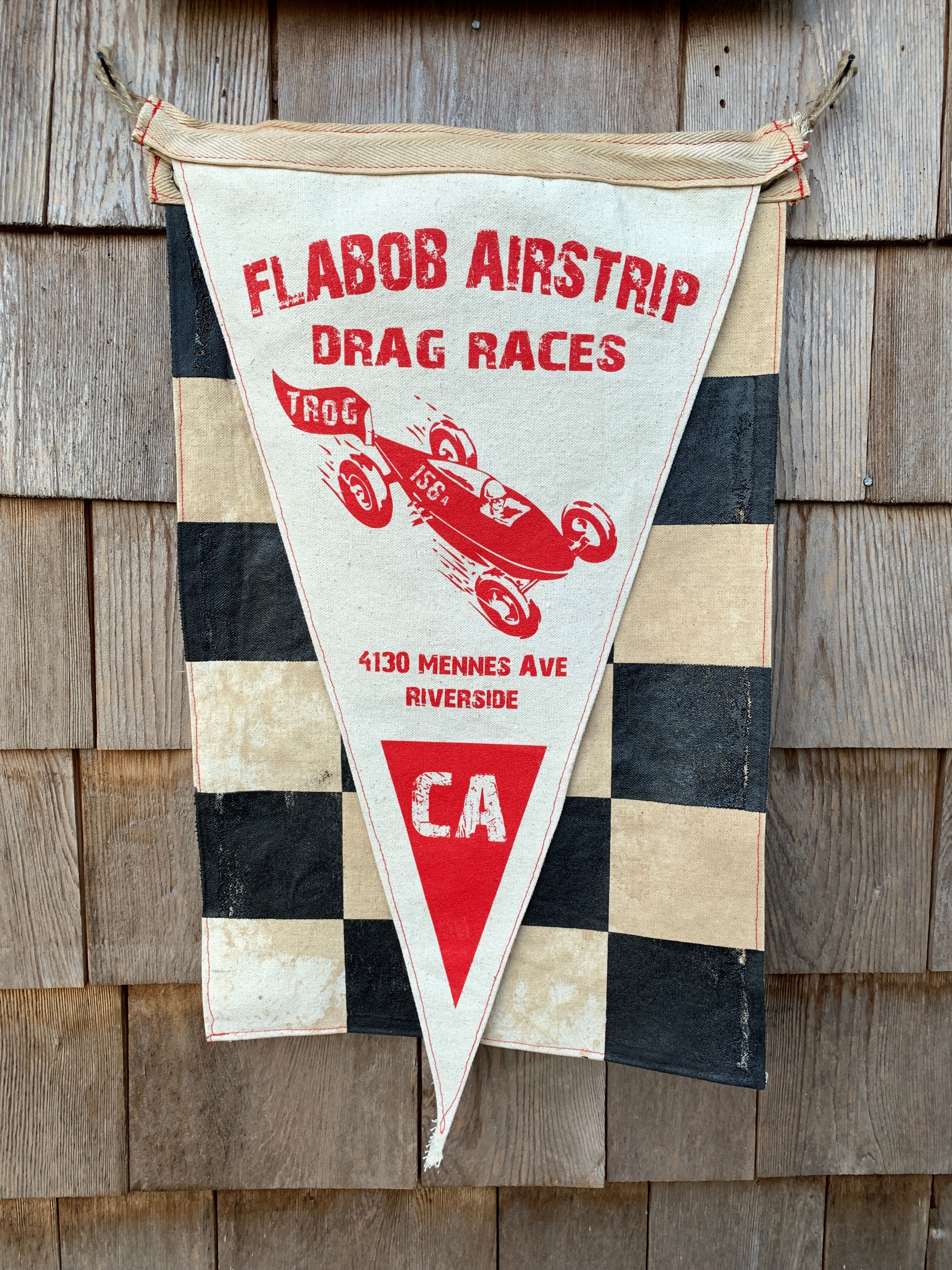 Vintage Auto & Motorcycle Racing Flags & Pennants – Waxed Surf Flags