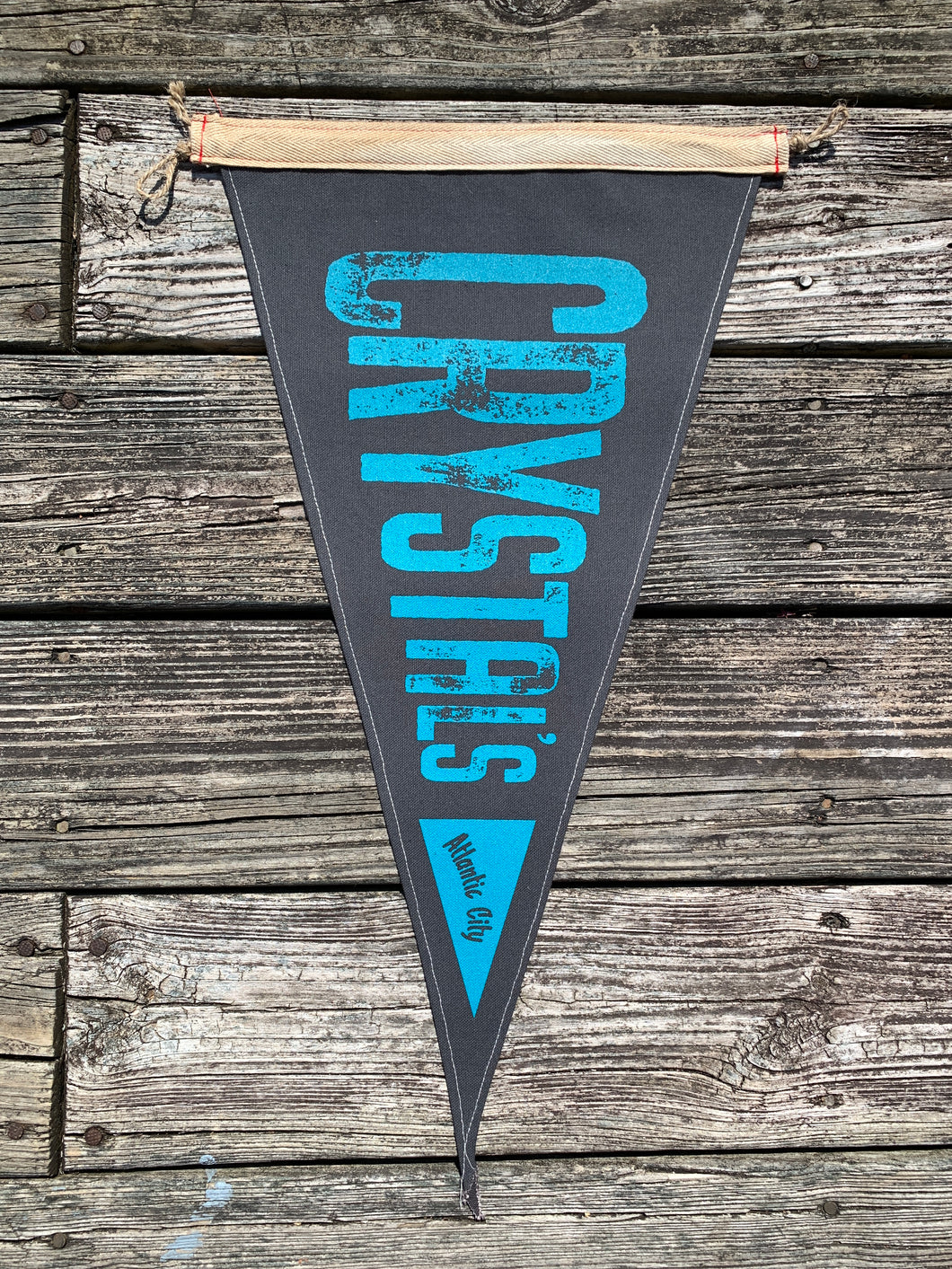 Crystal's - Atlantic City Surf Flag - Waxed Surf Flags