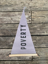 Load image into Gallery viewer, POVERTY -  Surf Flag - Waxed Surf Flags
