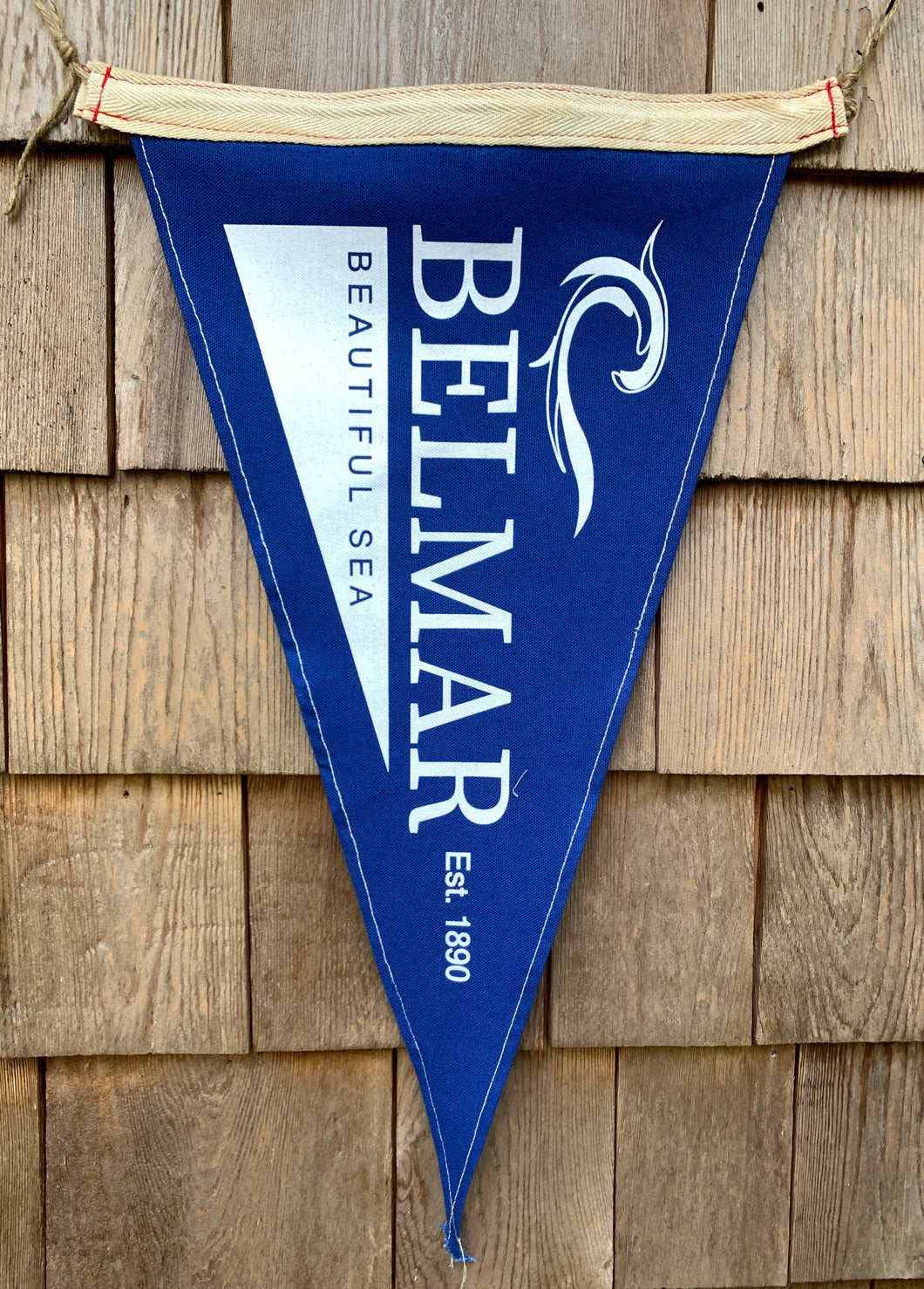 Pennant - Beach Flag - Belmar, NJ Classic - Waxed Surf Flags