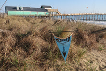 Load image into Gallery viewer, Beach Flag - Avalon Fishing Pier - OBX
