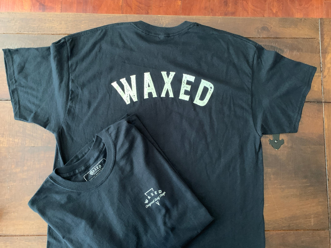 Signature T - Black S/S - Waxed Surf Flags