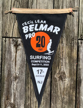 Load image into Gallery viewer, Belmar Pro 2022 surf pennant flag - Remembering Cecil Lear
