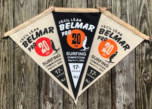 Load image into Gallery viewer, Belmar Pro 2022 surf pennant flag - Remembering Cecil Lear
