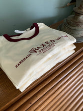 Load image into Gallery viewer, Vintage styled S/S &quot;RINGER&quot; T-Shirt - Waxed Surf Flags

